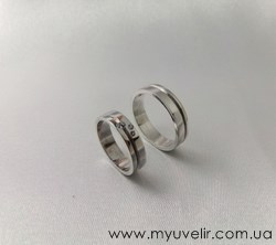 Обручальные кольца из серебра